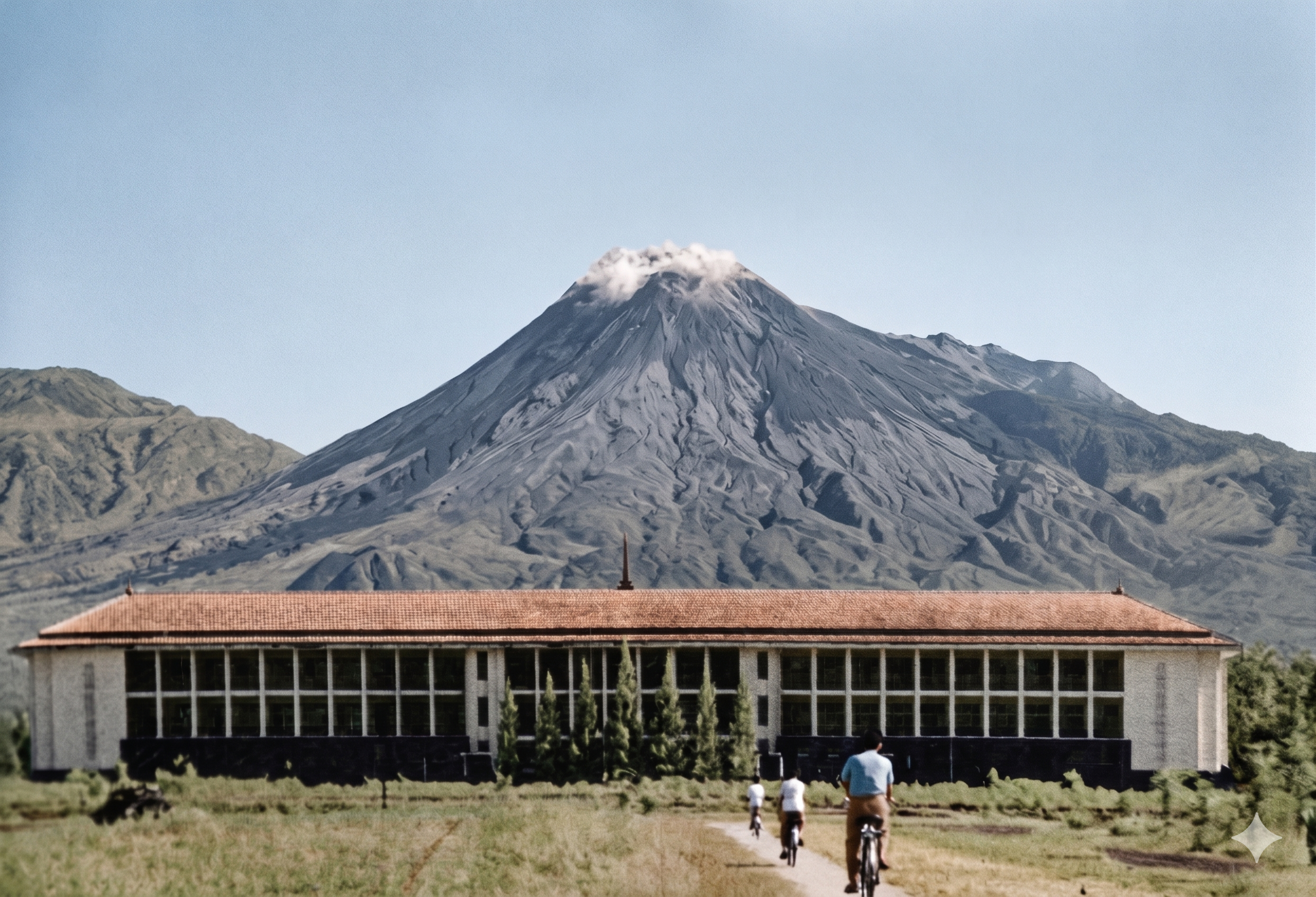 Suasana boulevard UGM tahun 1960.