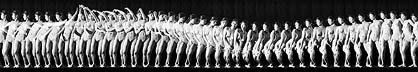 [nude figure in motion with stroboscopic photography]